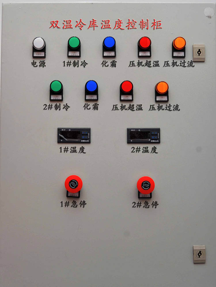 雙溫冷庫溫度控制柜