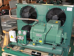 原裝比澤爾低溫風(fēng)冷敞開式冷凝機組10hp